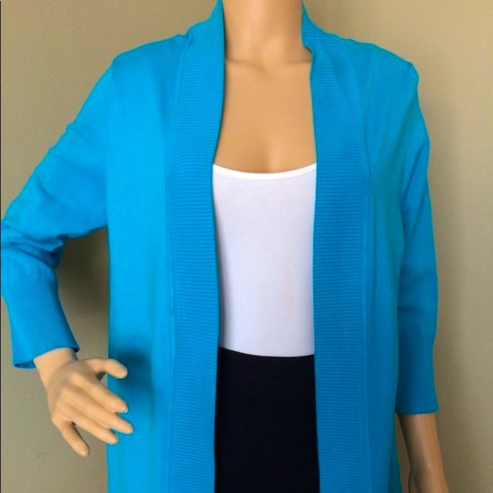 Long sleeve teal cardigan